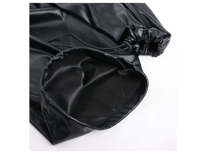 DIESEL Oversized Cargo Coated Fabric Trousers in Black p-MARTY-LTH, Size 48 IT - view 9