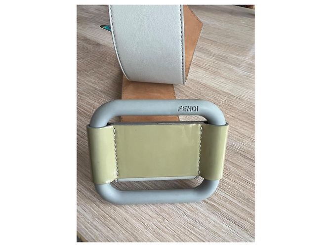 Fendi Leather Belt Grey 80 cm - view 2