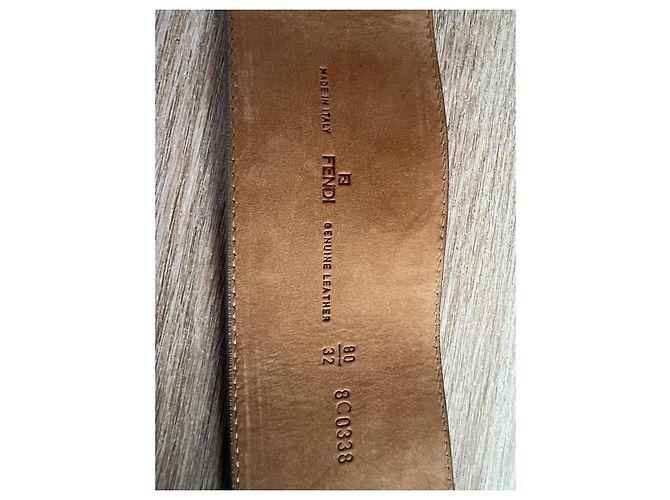 Fendi Leather Belt Grey 80 cm - view 4