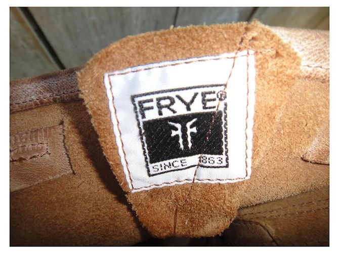 Botas Véronica Short de cuero beige Frye - vista 7