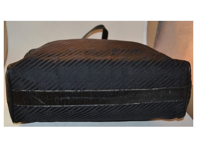 Borsa a mano Emilio Pucci in pelle e tela nera Nero - vista 4