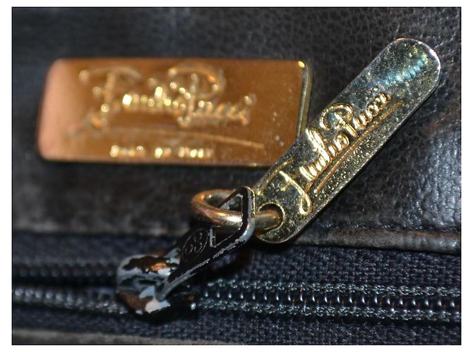 Borsa a mano Emilio Pucci in pelle e tela nera Nero - vista 7