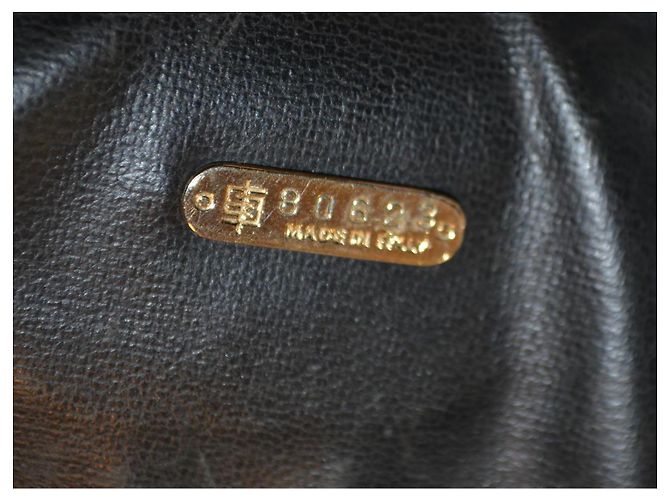 Borsa a mano Emilio Pucci in pelle e tela nera Nero - vista 8