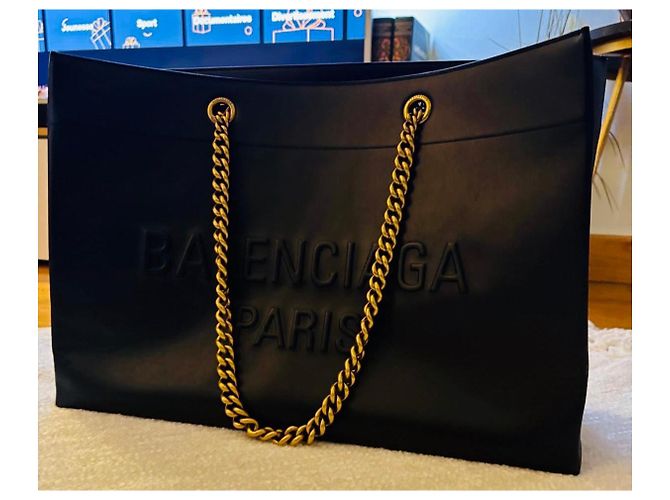 Balenciaga Modell große Duty-Free-Tote-Bag Schwarz - Ansicht 4