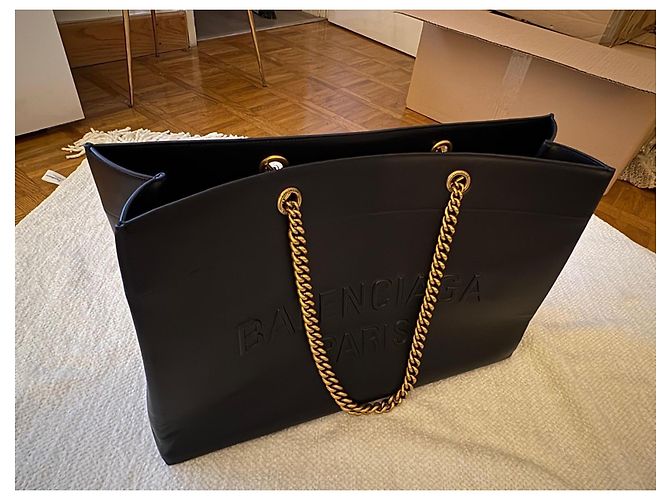 Balenciaga Modell große Duty-Free-Tote-Bag Schwarz - Ansicht 6