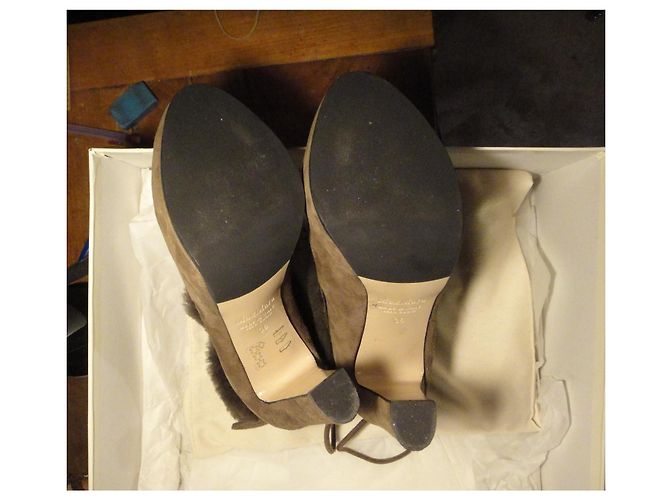 Botines Max Mara Beige de Ante - vista 5
