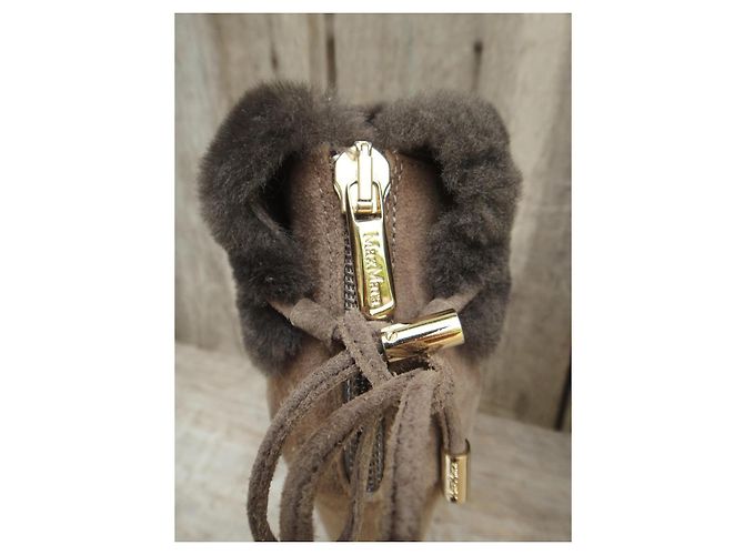 Botines Max Mara Beige de Ante - vista 7