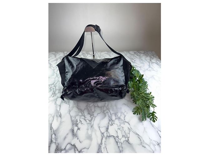 Borsa a tracolla Chanel nera in tessuto Nero - vista 2
