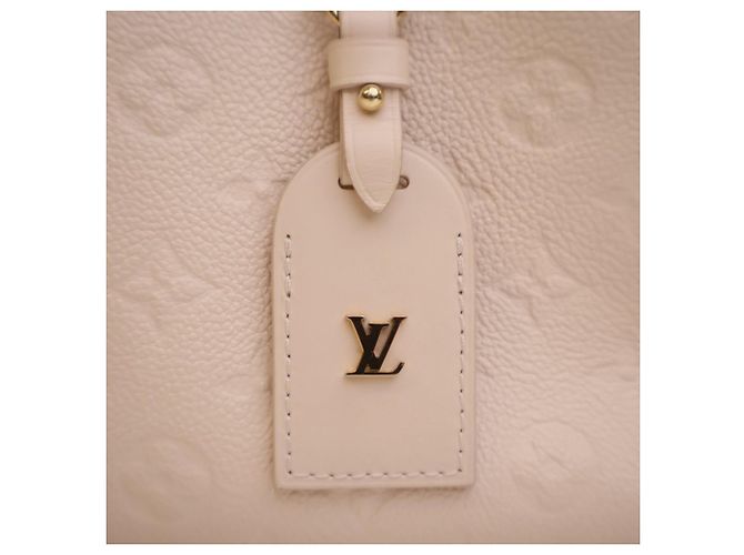 Louis Vuitton Monogram Empreinte Petite Malle Souple Bianco - vista 8