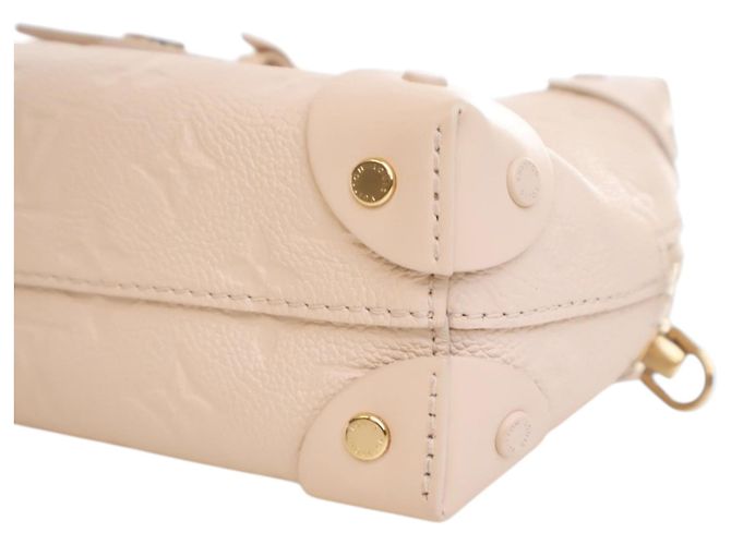 Louis Vuitton Monogram Empreinte Petite Malle Souple Bianco - vista 9