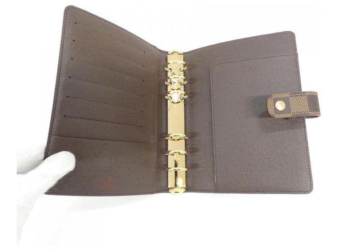 Organizer Agenda MM Damier Louis Vuitton Marrone - vista 4
