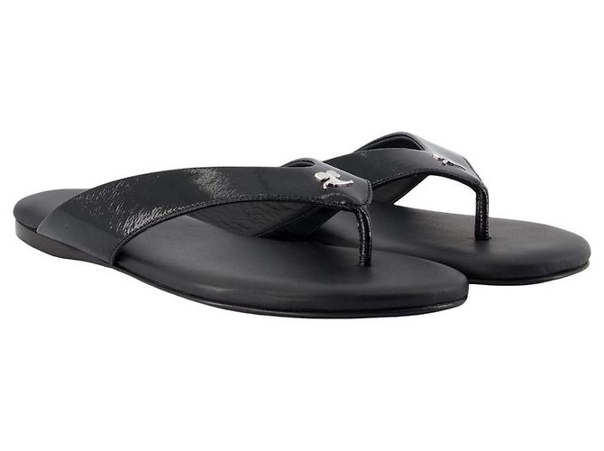 Sandali in vinile - Courreges - Cotone - Nero - vista 2
