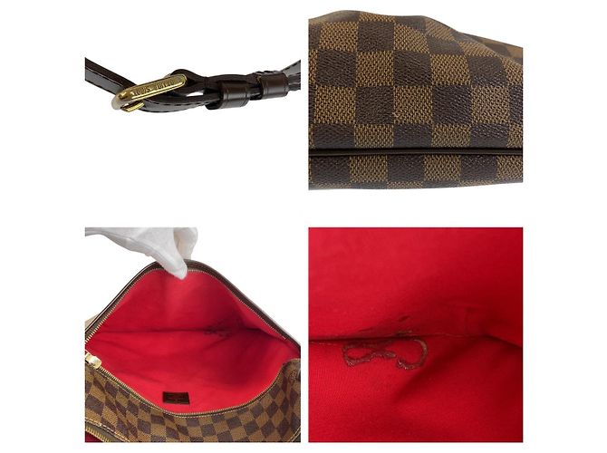 Borsa Messenger Louis Vuitton Damier Bloomsbury GM Marrone - vista 5