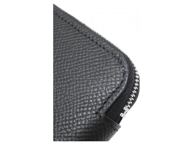 Silk In Billetera compacta de seda Epsom Hermès EN LIBERTE Negro - vista 3