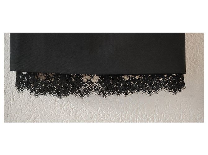 Dolce & Gabbana FALDA LÁPIZ DE LANA DOLCE&GABBANA. Negro - vista 6