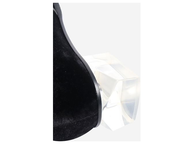 Giorgio Armani Schwarze Samt-Stiefeletten - Größe EU 41 - Ansicht 4