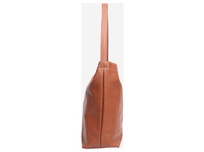 Autre Marque Braune Leder-Eimer-Tasche - Ansicht 3