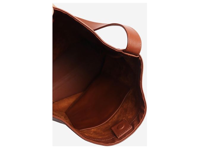 Autre Marque Braune Leder-Eimer-Tasche - Ansicht 5