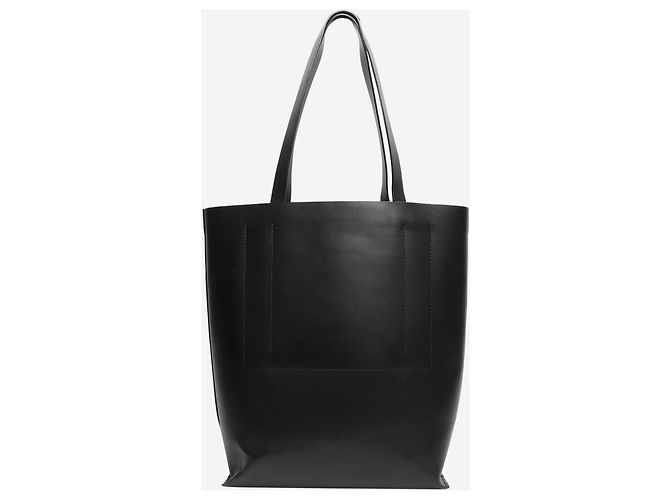 Autre Marque Schwarze Leder-Tote - Ansicht 3