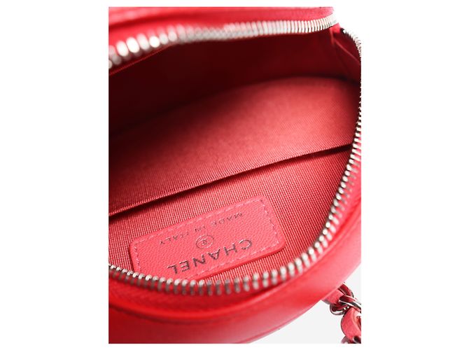 Chanel Borsa rotonda a tracolla in pelle di agnello rossa 2019 Rosso - vista 6