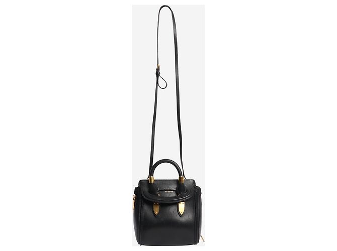 Alexander Mcqueen Borsa a tracolla in pelle nera Nero - vista 2