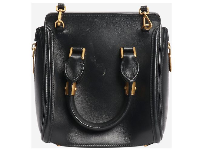 Alexander Mcqueen Borsa a tracolla in pelle nera Nero - vista 3
