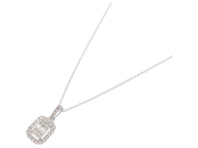Autre Marque Au750 Diamant-Halskette Silber - Ansicht 2