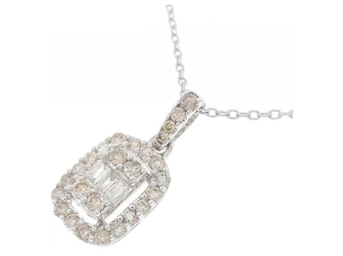 Autre Marque Au750 Diamant-Halskette Silber - Ansicht 3