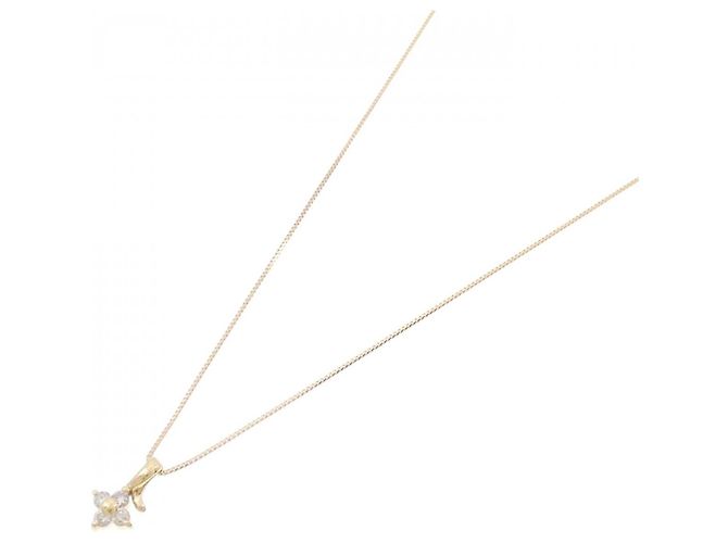 Autre Marque Collana di Diamante a Fiore in Au750 D'oro - vista 2