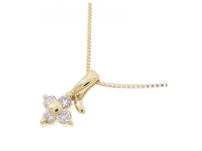 Autre Marque Collana di Diamante a Fiore in Au750 D'oro - vista 3