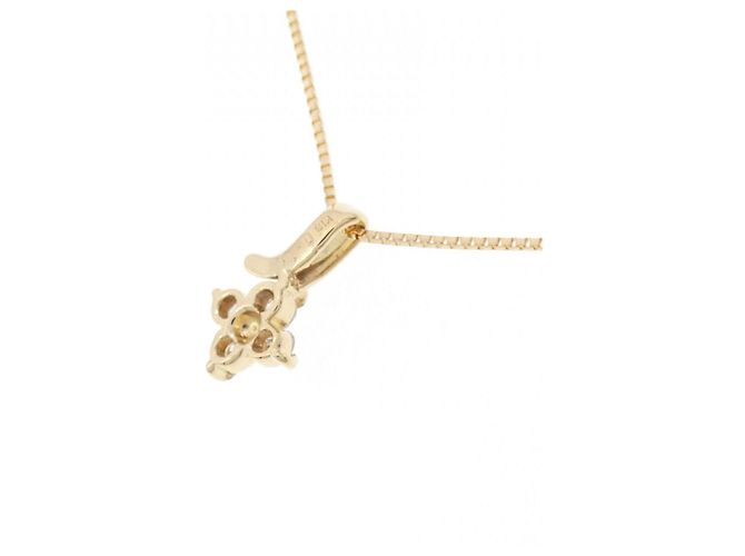 Autre Marque Collana di Diamante a Fiore in Au750 D'oro - vista 4