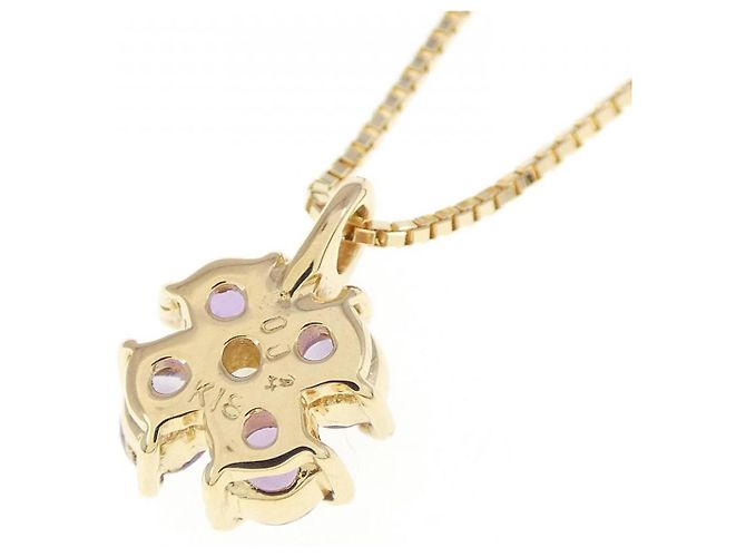 Autre Marque Collier Améthyste et Diamant Au750 Violet - vue 4