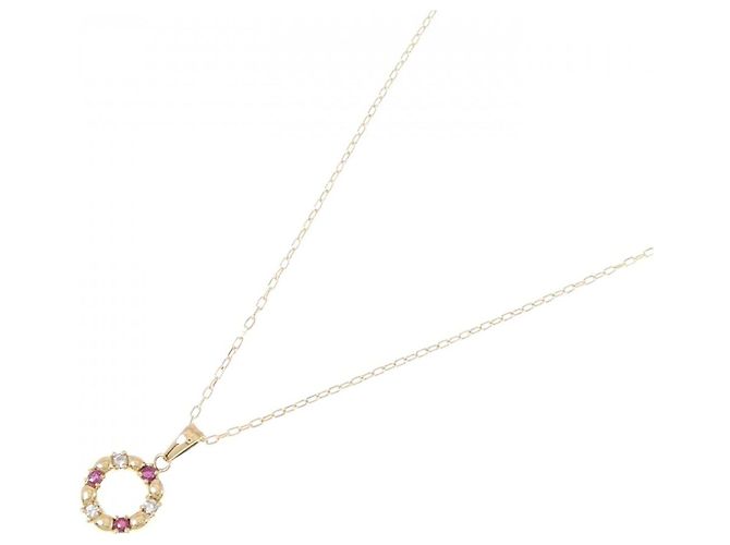 Autre Marque Collana in Rubino e Diamanti Au750 D'oro - vista 2