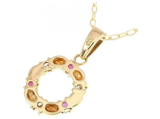 Autre Marque Collana in Rubino e Diamanti Au750 D'oro - vista 4