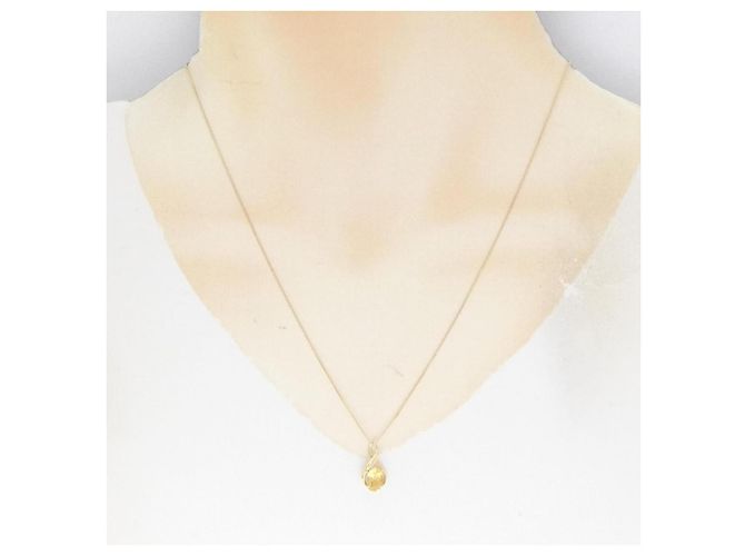 Autre Marque Collana in Citrino e Diamanti Au750 D'oro - vista 6