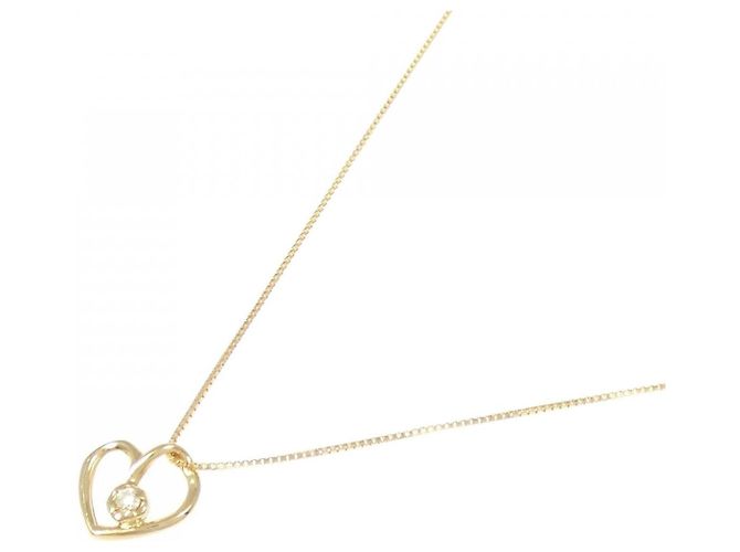 Autre Marque Collana con diamante a forma di cuore Au750 D'oro - vista 2