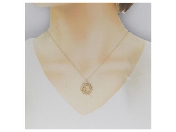 Autre Marque Collana in diamante con nastro K10YG D'oro - vista 6