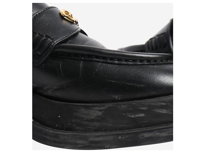 Giuseppe Zanotti Mocassini in pelle nera spessa - taglia EU 37,5 Nero - vista 6