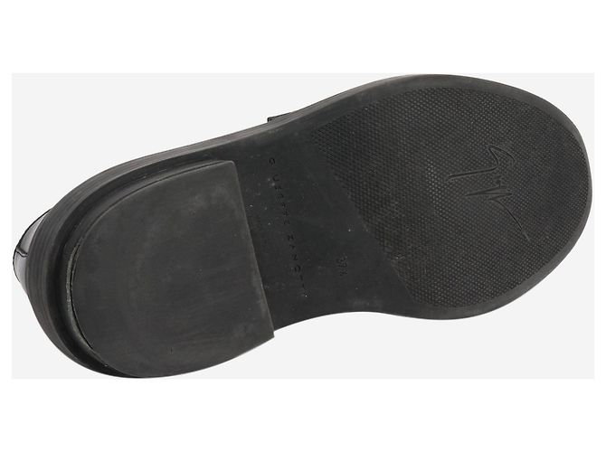 Giuseppe Zanotti Mocassini in pelle nera spessa - taglia EU 37,5 Nero - vista 7