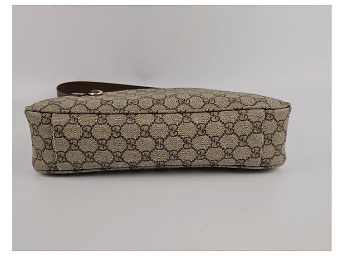 Gucci borsa a spalla media con emblema gg Beige - vista 4