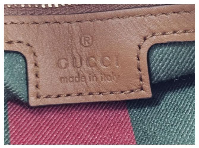 Gucci borsa a spalla media con emblema gg Beige - vista 5