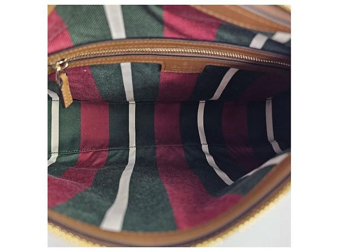 Gucci borsa a spalla media con emblema gg Beige - vista 6