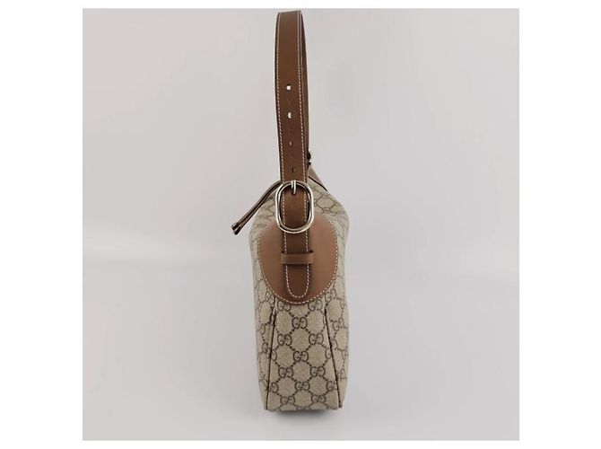 Gucci borsa a spalla media con emblema gg Beige - vista 8