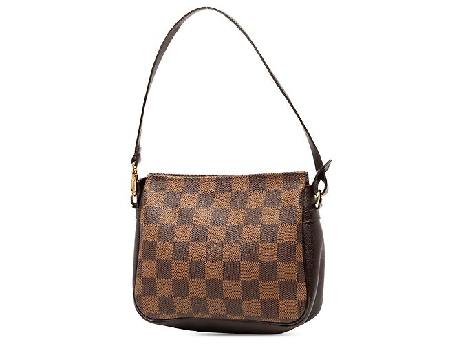 Trousse Pochette Damier Ebene Marrone Louis Vuitton - vista 2