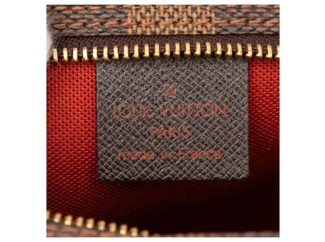 Trousse Pochette Damier Ebene Marrone Louis Vuitton - vista 5