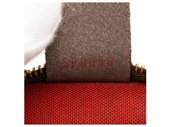Trousse Pochette Damier Ebene Marrone Louis Vuitton - vista 6