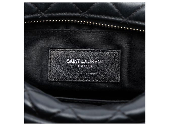 Borsa Bowling Loulou Piccola in Pelle Nera di Saint Laurent Nero - vista 5