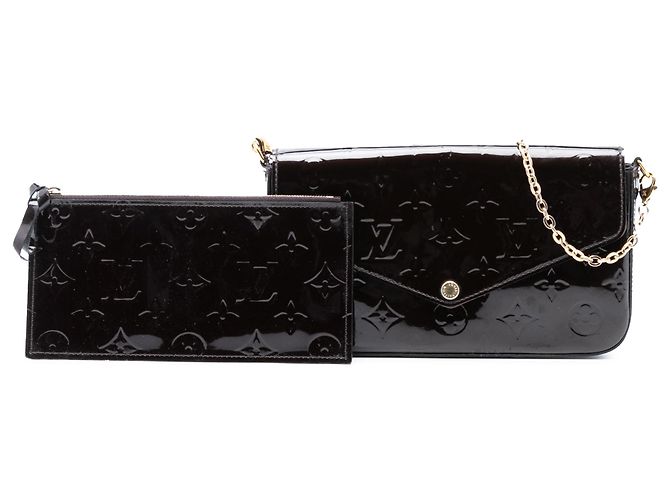 Pochette Felicie Monogram Vernis Viola Louis Vuitton Porpora - vista 8