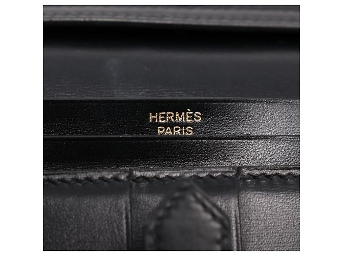 Béarn Cartera Bearn de cuero negro Hermès 2020 - vista 6