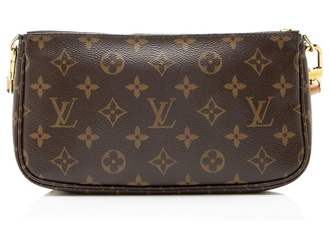 Multi Pochette Multi-Pochette Accessori in Tela Monogramma Louis Vuitton Marrone - vista 3